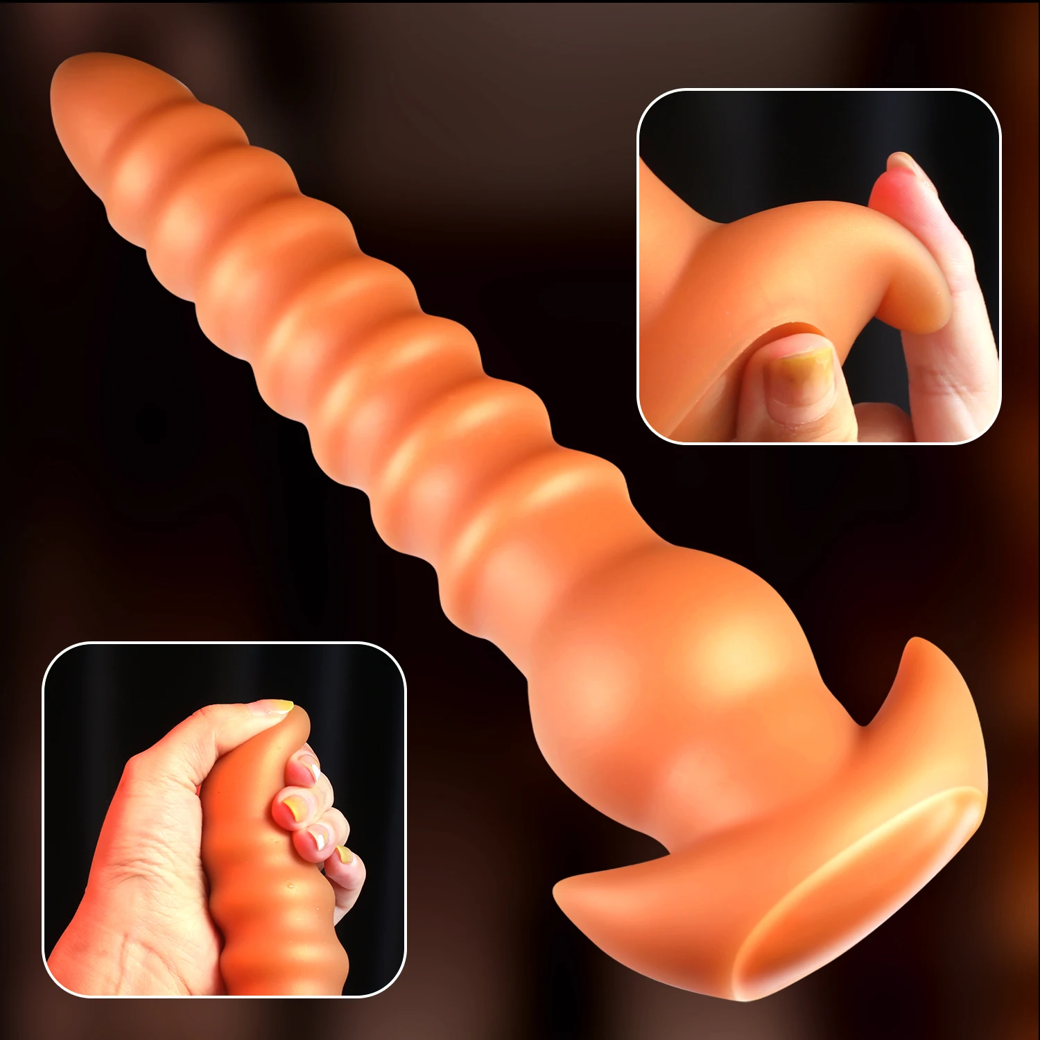 Long Butt Plug Anal Beads Sex Silicone Dildo Anal Dilator With Pull Ring Intimate Toys Adult Game For Women Gay Anal Play