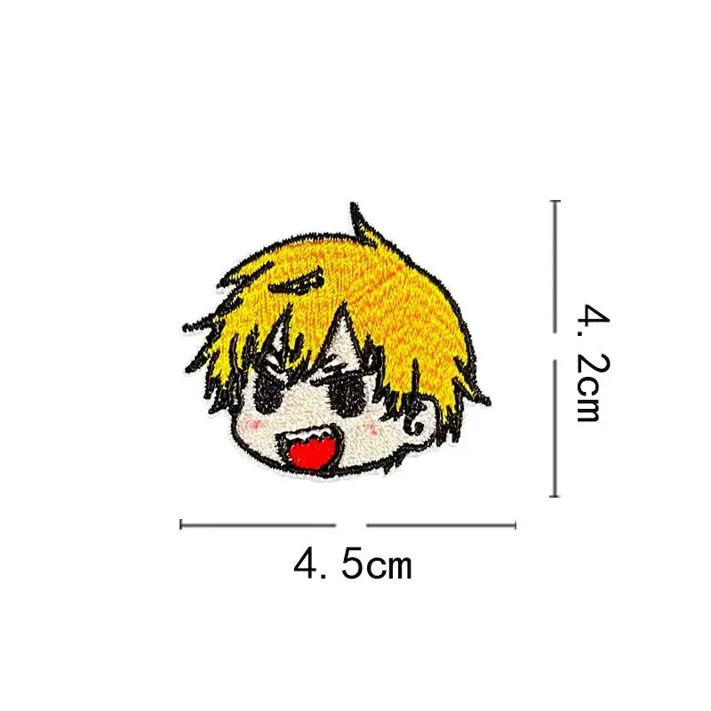 Chainsaw Man Denji Pochita Makima Bestickter Stoffaufkleber Anime-Zubehör Hochwertige Farbgebung Kleidung Rucksack DIY Dekoration – Detail 4