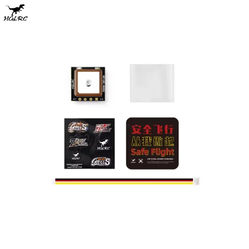 HGLRC M100 MINI GPS Chip di decima generazione di posizionamento a tre modalità 3.3V-5V per drone da corsa FPV per drone freestyle RC FPV