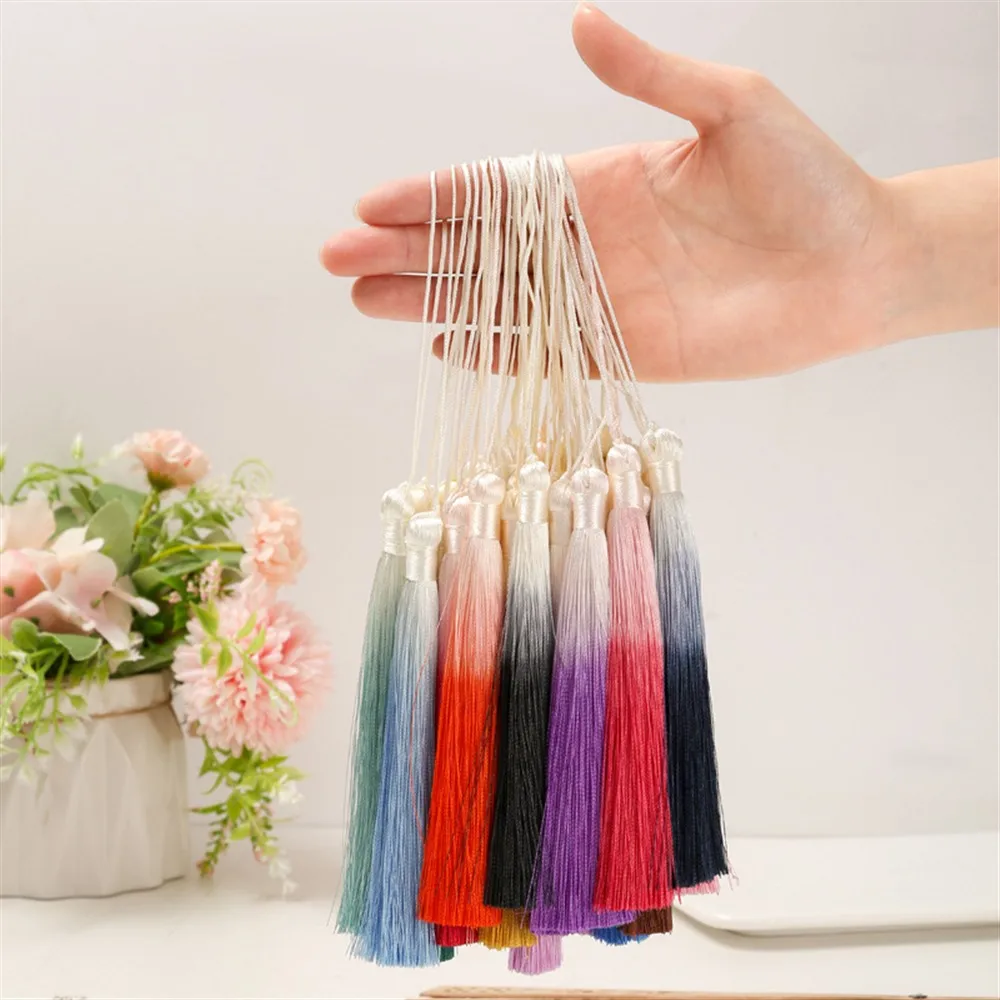 25cm Long Gradient Tassels Hanging Rope Bookmark Flute Tassel For DIY Crafts Jewelry Making Accessories Home Decoration Supplies