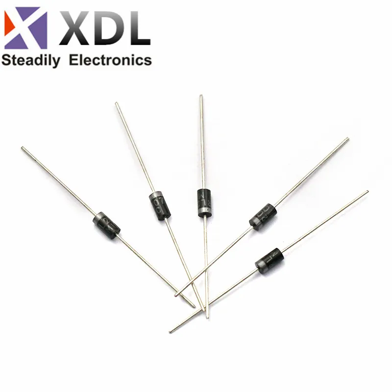 100pcs Rectifier Diode 2A 1000V DO-15 RL207