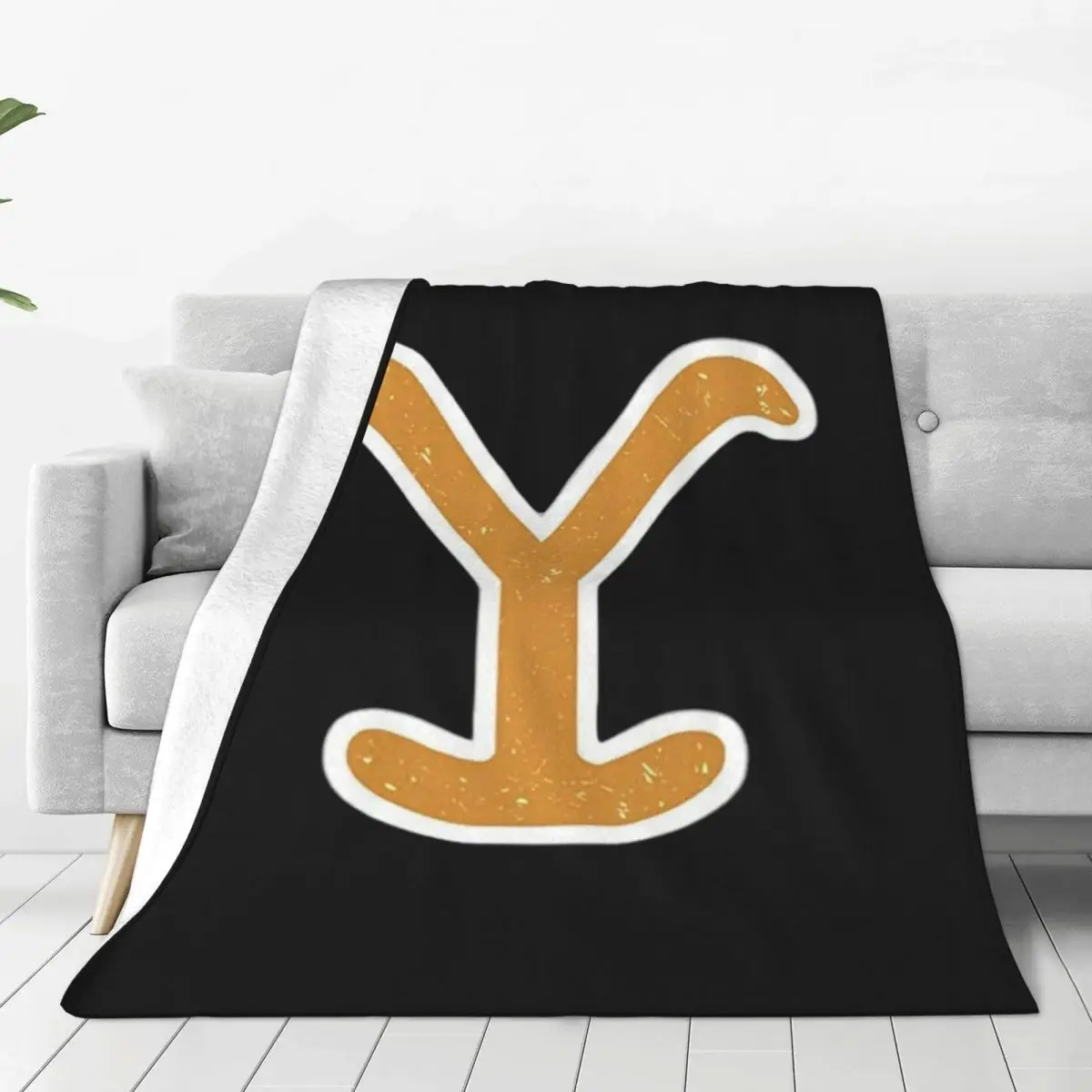Yellowstone Quick Dry Dutton Ranch Blankets Flannel Throw Blanket Bedspread for Bed Living room Picnic Travel Home Sofa