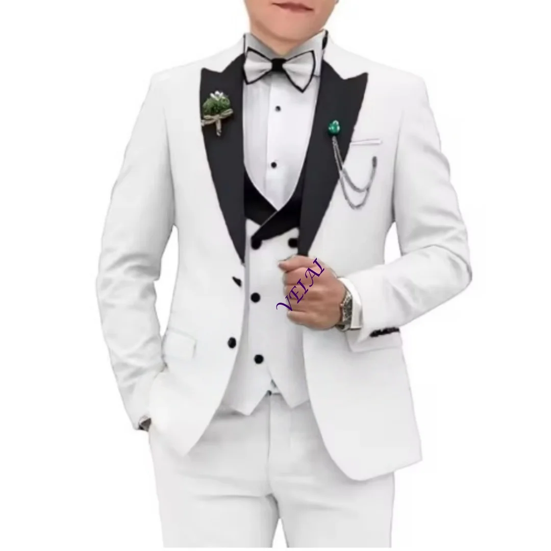 Formal Boys Suit Wedding Tuxedo 3 Pieces Set Kids Blazer Clothes Party Dress 2-16 Years Old Boys Suit Set - view 2