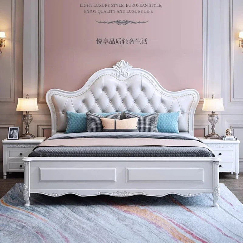 

Современная кровать, многофункциональная скандинавская уникальная французская кровать размера «queen-size», гостиная, деревянное изголовье, Camas, супружеская домашняя мебель для спальни, винтажная мебель