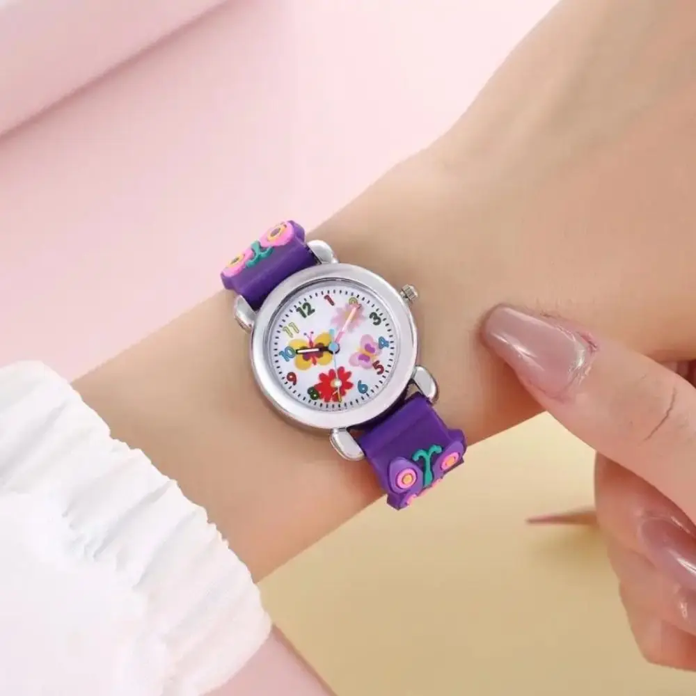 Creative พลาสติก Watchband นาฬิกาข้อมือนาฬิกาข้อมือ Casual นาฬิกาน่ารักการ์ตูน