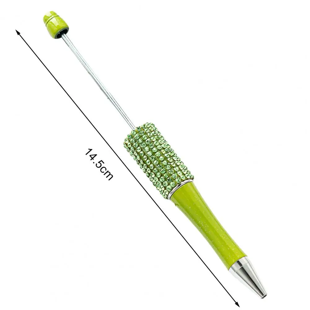 Шариковая ручка с бусинами, корпус и заправка, выдвижной шрифт-ручка, школьные и офисные принадлежности