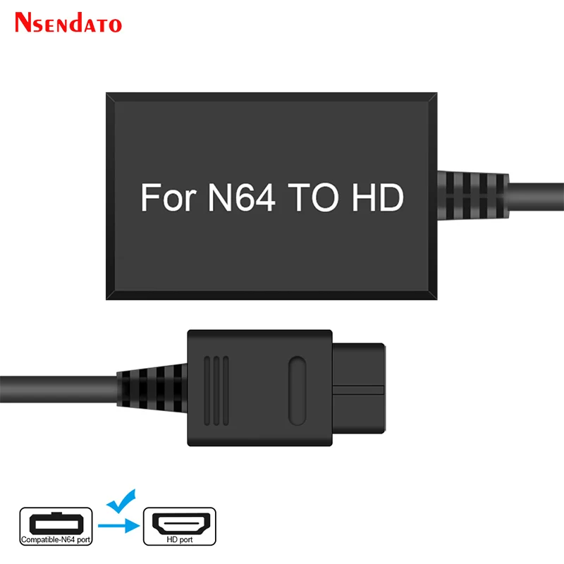 1080P N64 To HDMI-Compatible Converter For Nintend 64/GameCube/SNES Plug Play HDTV HDMI-compatible Console Game Cable Adapter