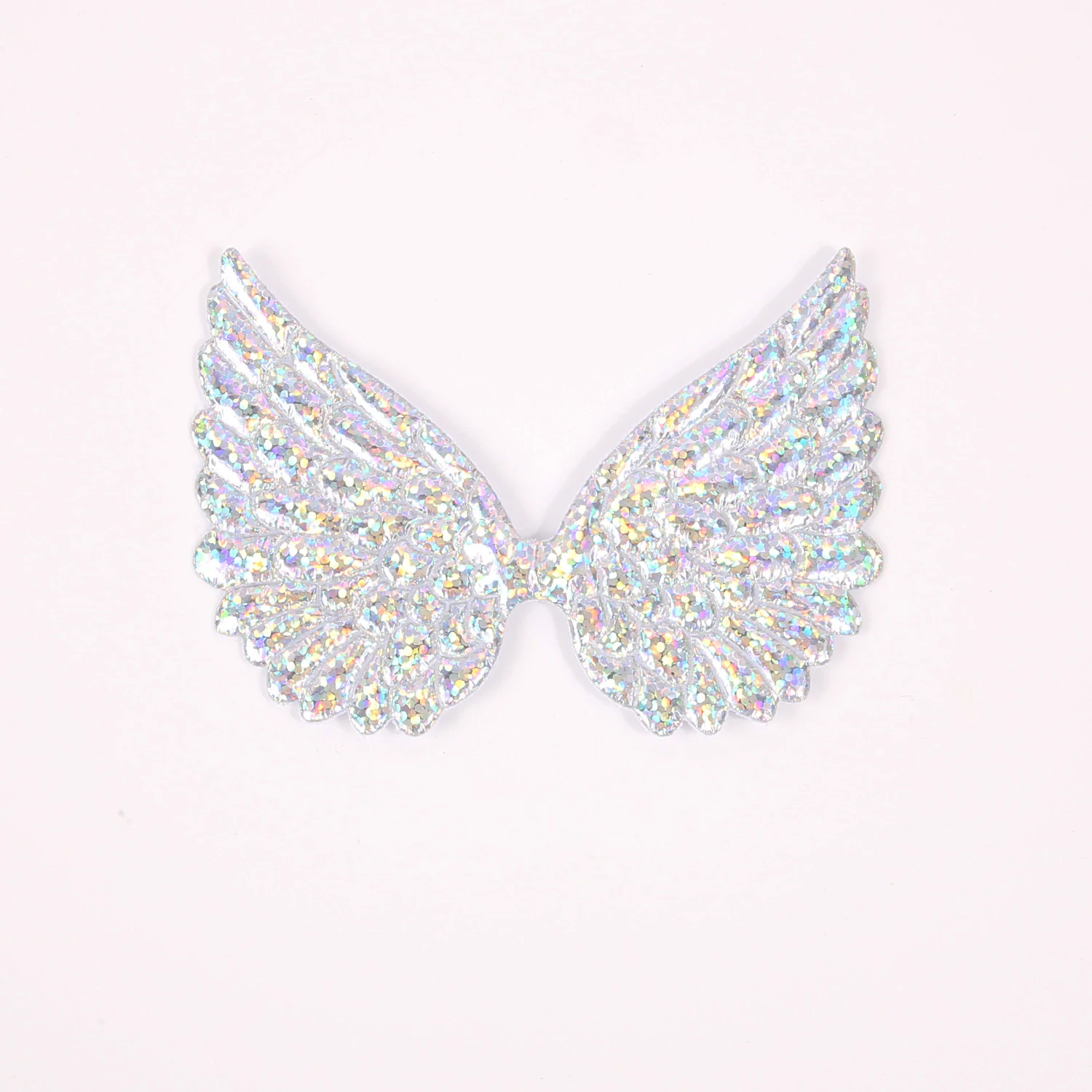 20 шт., 3,5 дюйма, 9 см, однотонные глянцевые крылья с принтом для DIY, сумка для одежды, обуви, зажим для шляпы, аксессуары для декора ручной работы