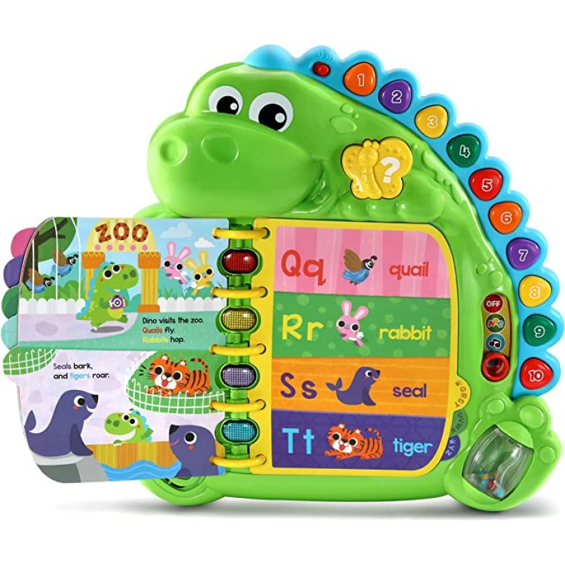 LeapFrog Dino's Delightful Day Alphabet Book, Green