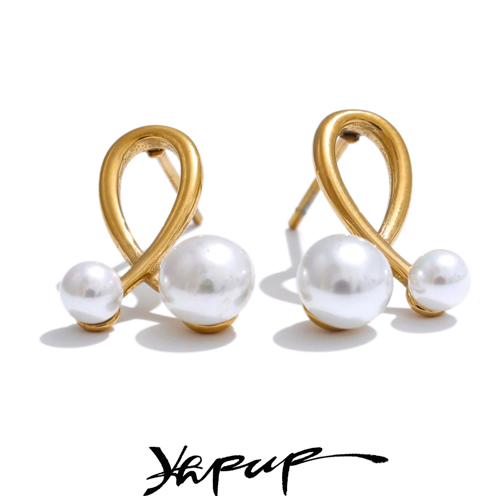 עגילי פלדת אל-חלד בסגנון יומי ומודרני, עמידים במים, חלקים ומדהימים, אביזרי תכשיטים מושקעים לנשים