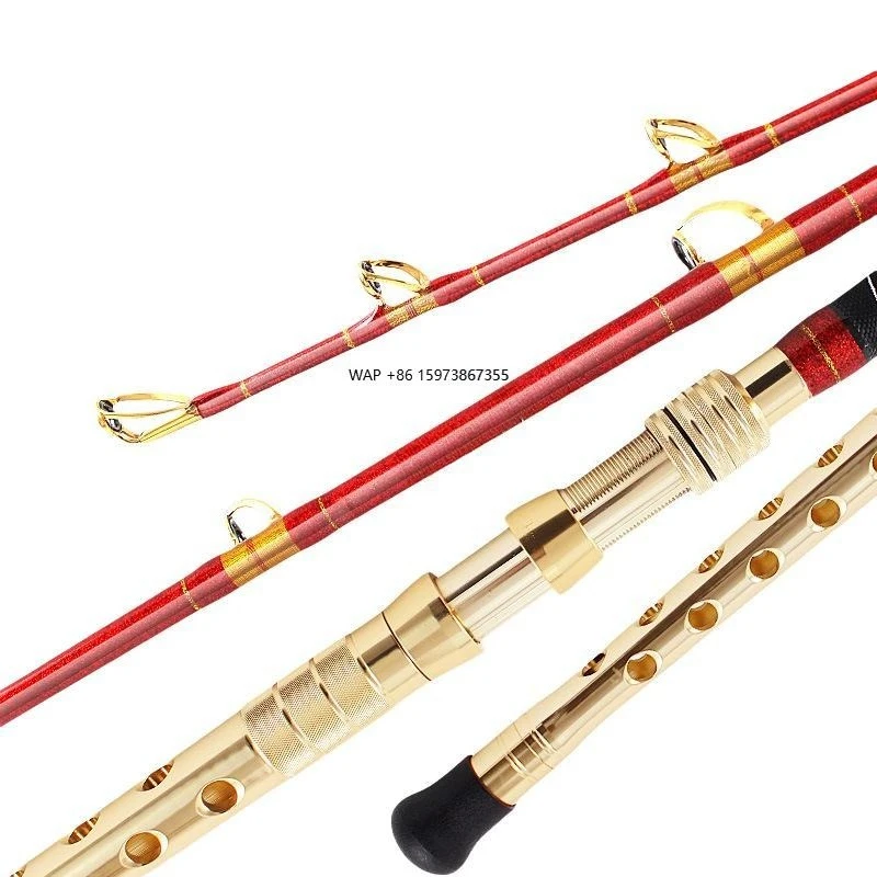 

Snada Premium Blue Water Boat Pole Jump Wheel/Electric Reel Fishing Handmade Fuji Guide 300-600 Level Offshore Lake Current