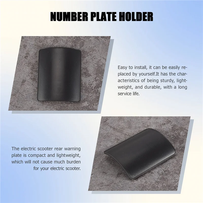 New Rear Wing License Plate Mudguard Number Plate Holder for Xiaomi M365 Pro 2 Electric Scooter Accessories