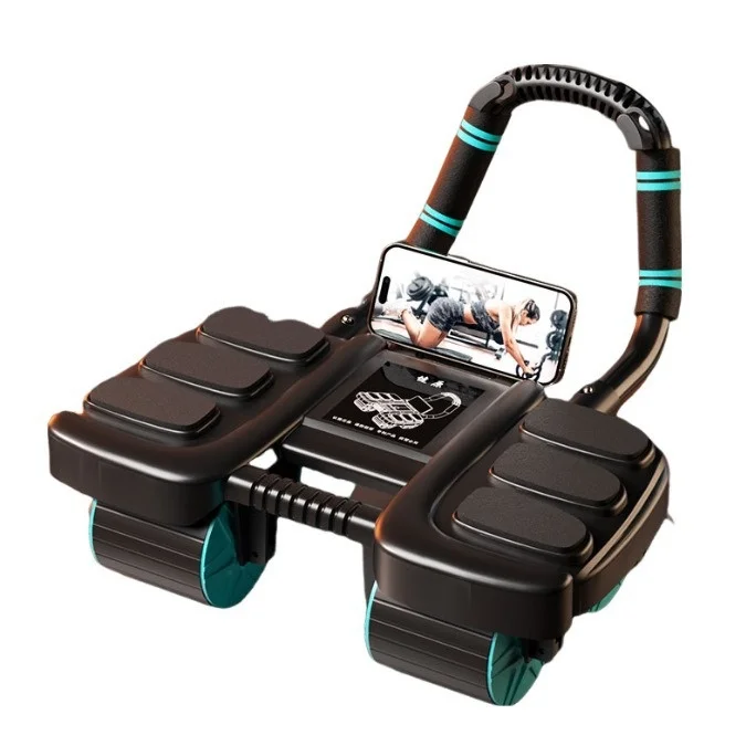 

Factory Direct New 4 Wheel Abdominal Wheel for Muscle Training Eva Slide Machine 4 Abdominal Ab Wheel Roller