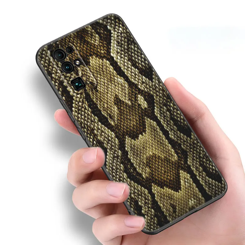 Sexy Python Snake Skin Phone Case For Huawei Nova 8 9 5T Y60 Y90 Honor X9 30 30S 50SE 60 70 Mate 20 40 Pro 10 Lite Plus Cover