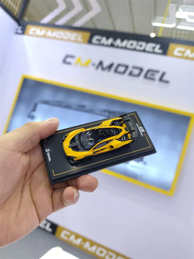 cm-model-1-64-セナ-台湾カスタマイズ版-イエロー-ダイキャスト-コレクターズカー-モデルカー