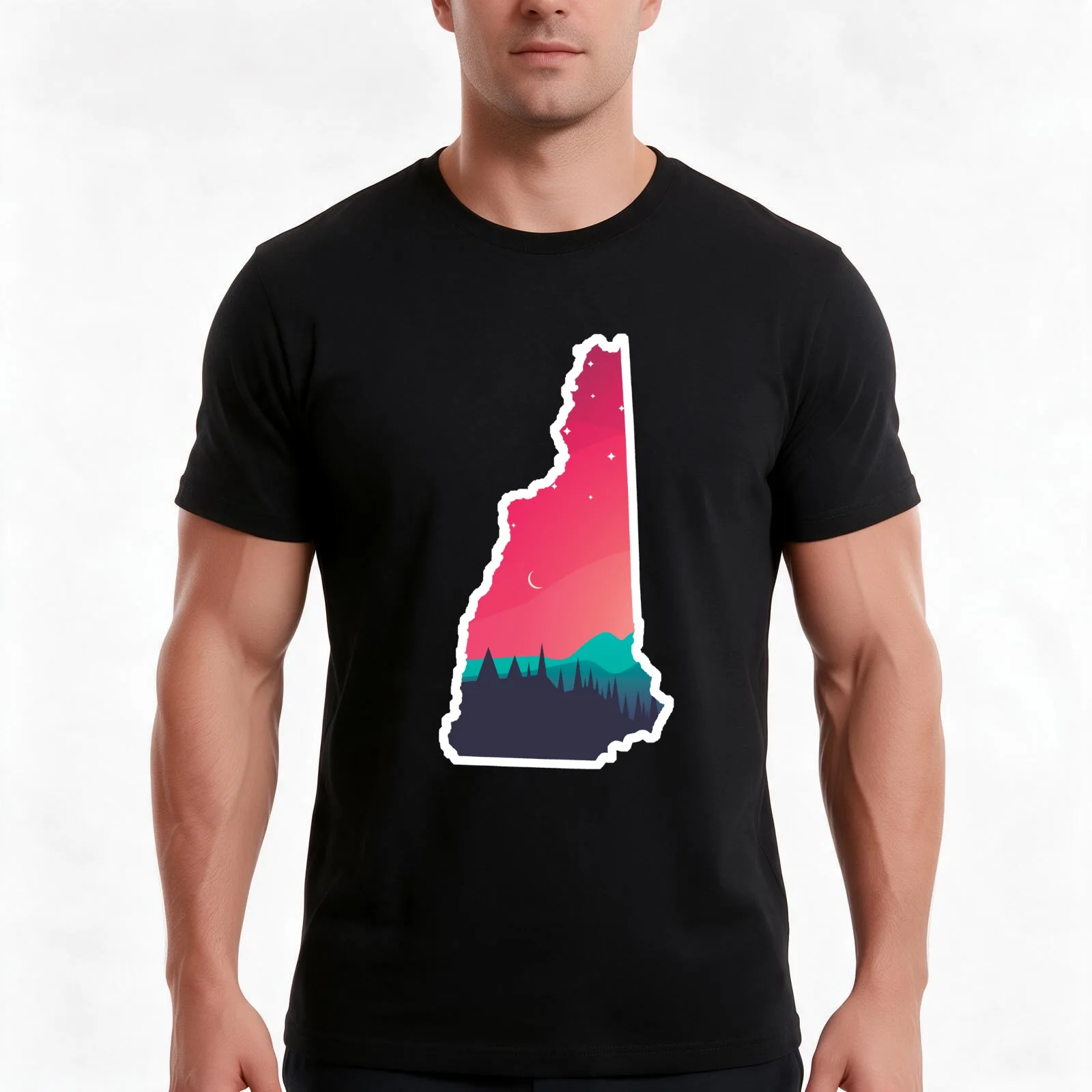 New Hampshire NH 603 White Mountains T-Shirt, Summer Casual Cotton Tee, Oversized Streetwear Tops, Vintage Graphic Print