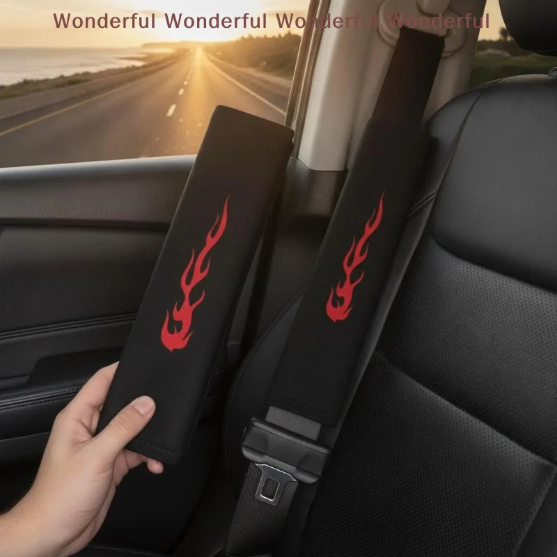1/2 Pcs Car Seat Belt Shoulder Pads Thickened Anti-choking Protection Soft Shoulder Pads For Driver And Passenger