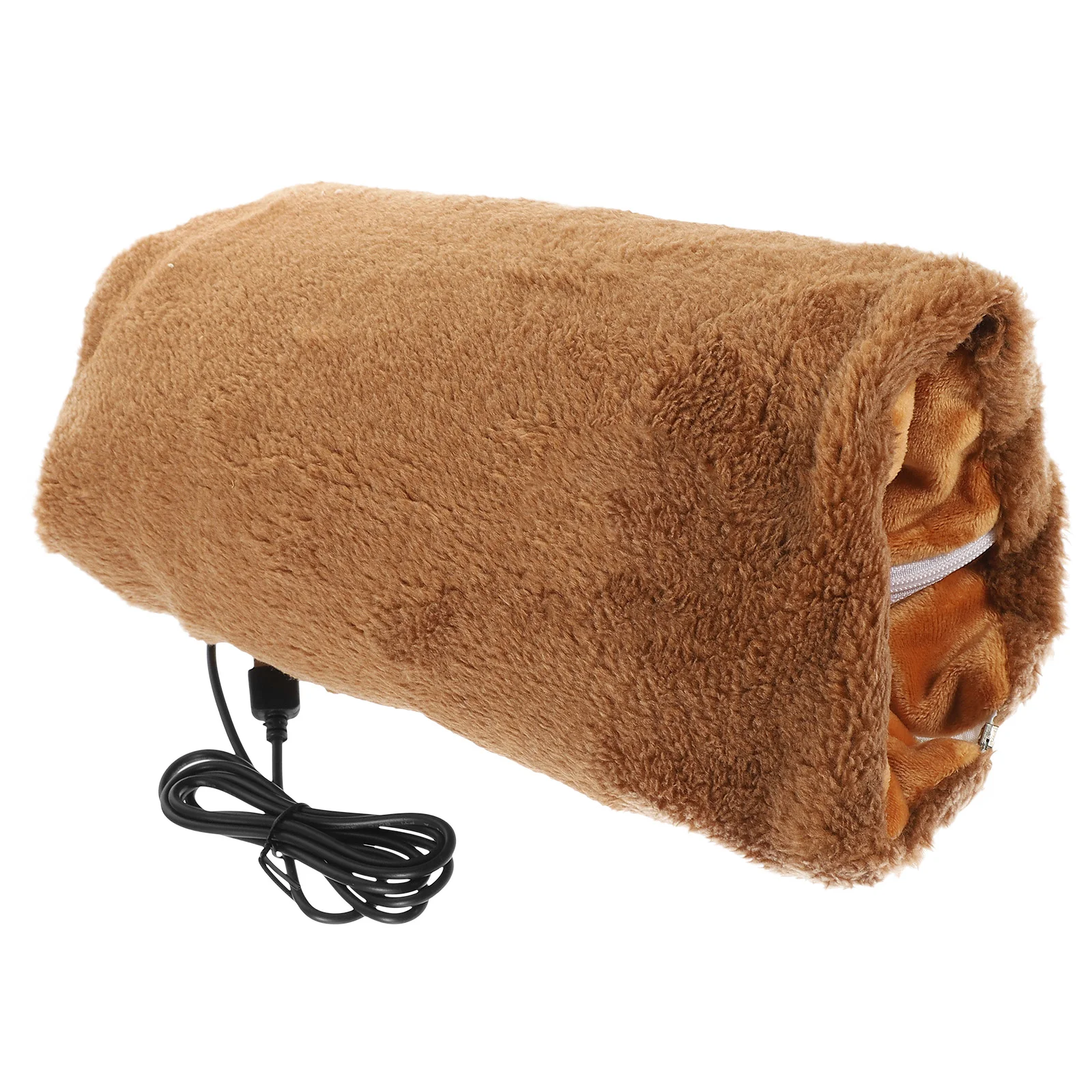 

Hand Warmer USB Pillow Muffs Portable for Winter Charge Charging Brown Warming Treasure Miss