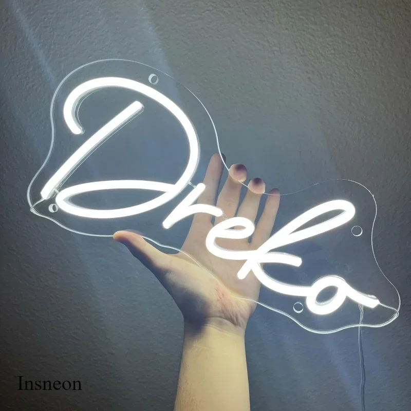 Custom Led Neon Sign Name Logo Gift for Kids Custom Name Wedding Wall Art Decor Room Ambiance Decoration Customized Neon Light