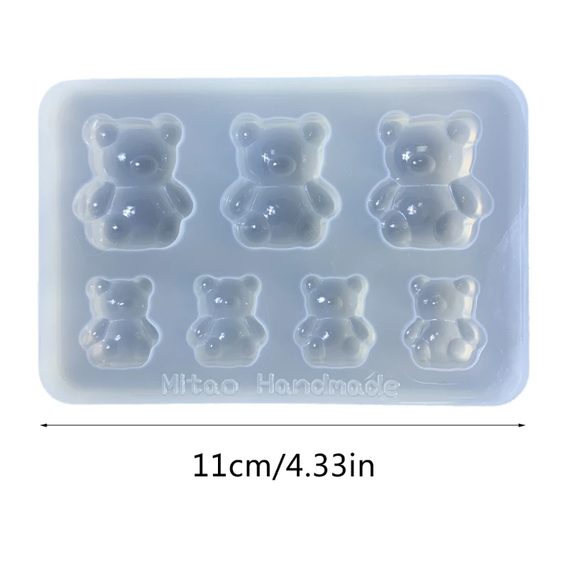 DIY Ornaments Moulds Craft Making Molds Resin Moulds Little Bear Shaped Silicone Material DIY Hand-Making Accessories Dropship