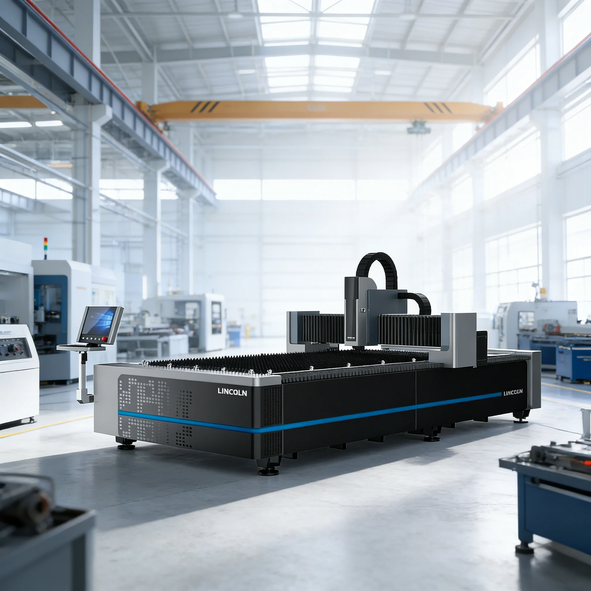 

LINCOLN Single Table Fiber Laser Cutting Machine HIWIN Guiderail 3-Axis Configuration High Productivity High Accuracy MK-3015