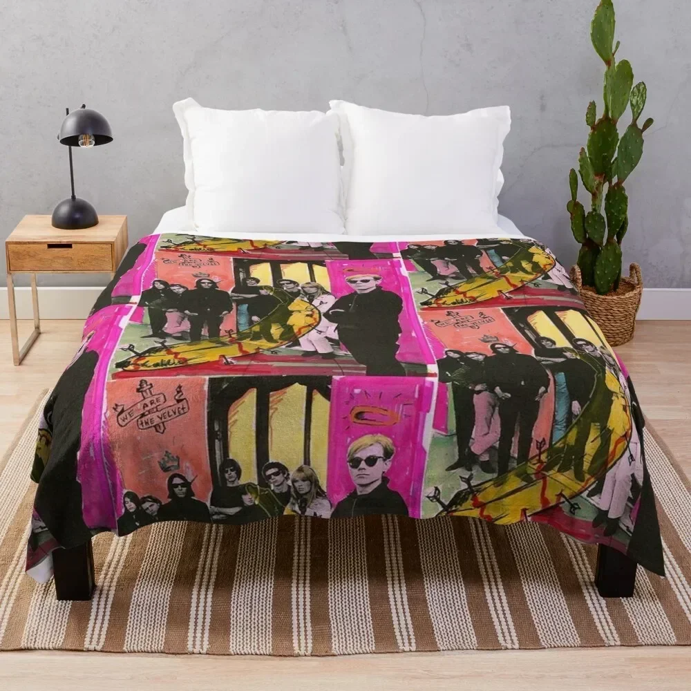 

Andy Warhol and the Velvet Underground Throw Blanket sofa bed Soft Plush Plaid Furrys Quilt Blankets