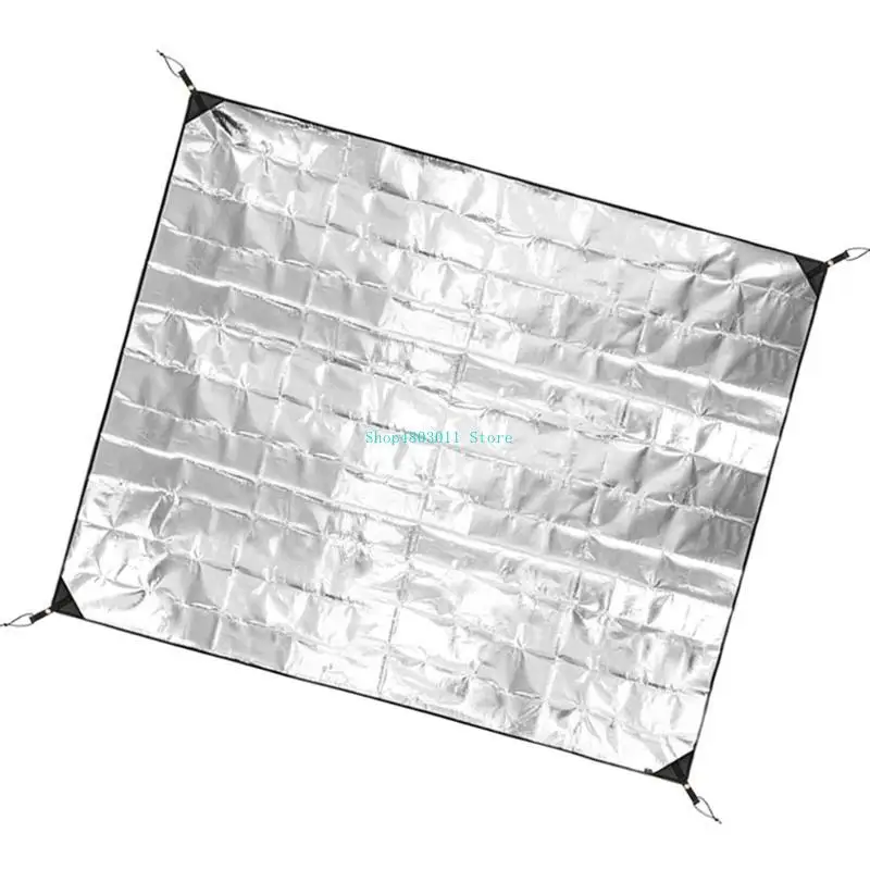 

T3LD Thickened Aluminum Foil Picnics Mat Sleep Tent Pad Thermal Insulating Mat Beach Camping Pad Outdoor Ground Mat
