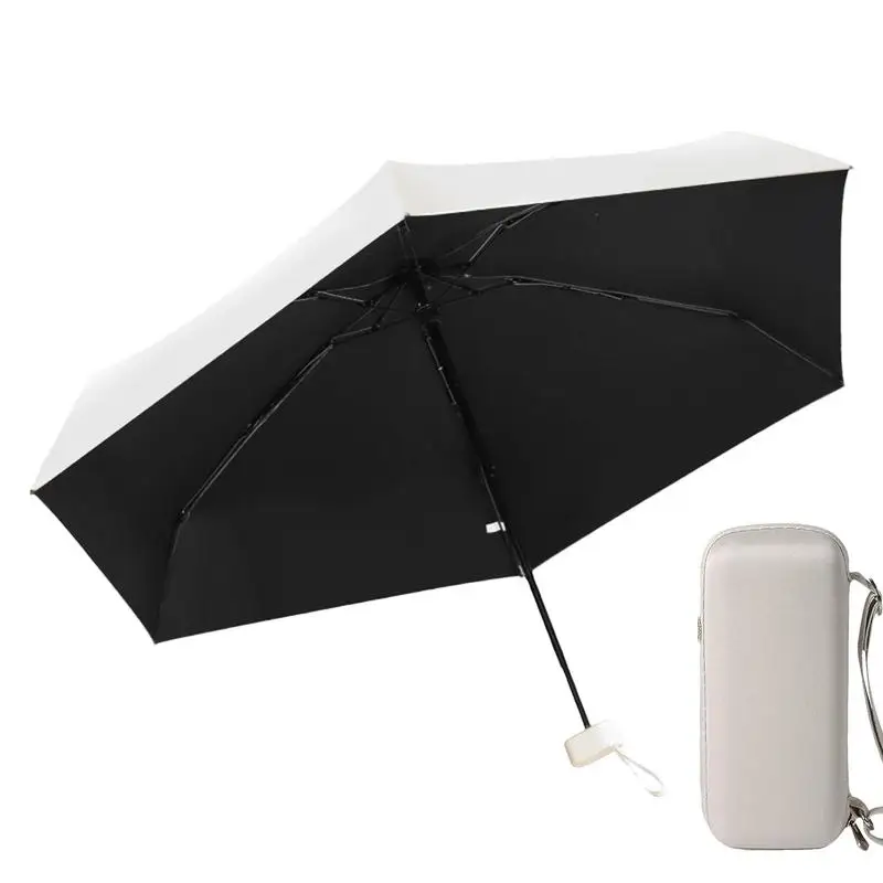 Portable Sun Shade Umbrella Upf 50 Small Lightweight & Tiny Umbrella Mini Waterproof Outdoor Sun&rain Protection Umbrella 35inch