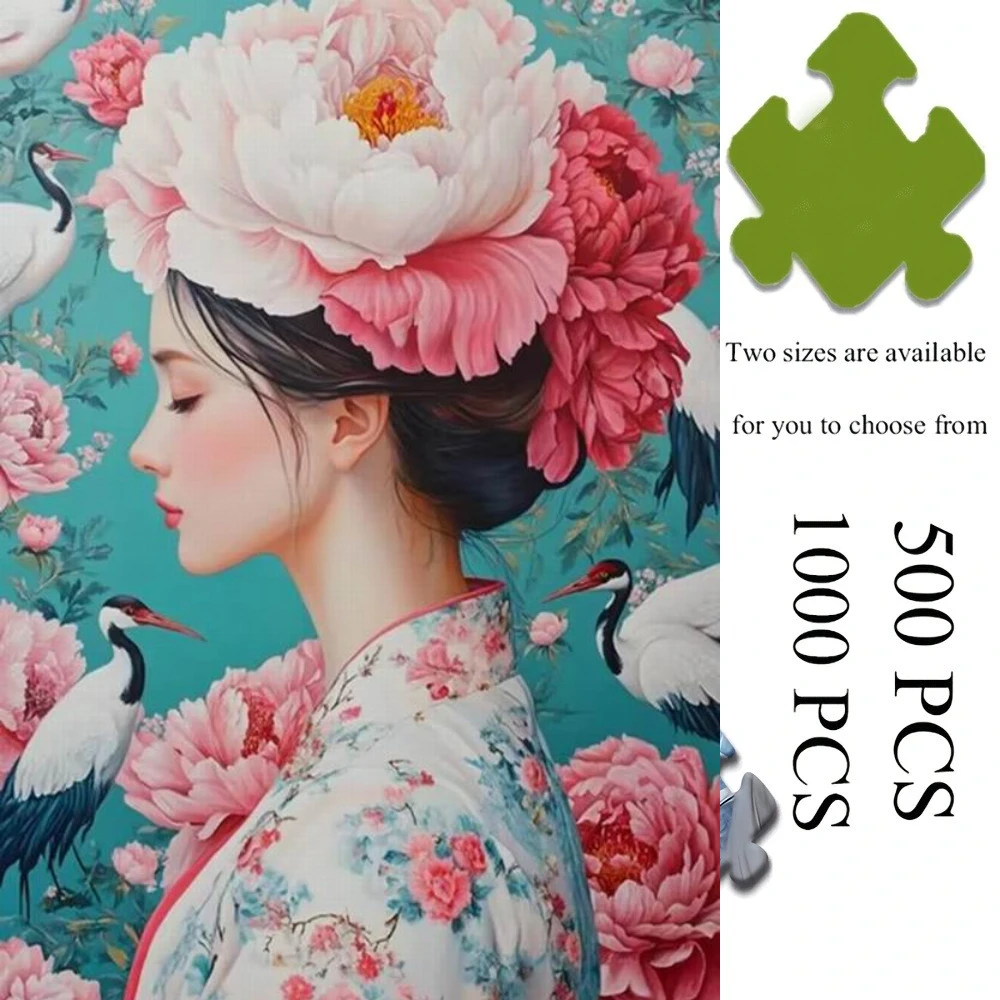 

Jigsaw Puzzle 1000 Pieces Woman Puzzle Home Decor for Adults Game Family Fun Puzzles Educational Toys