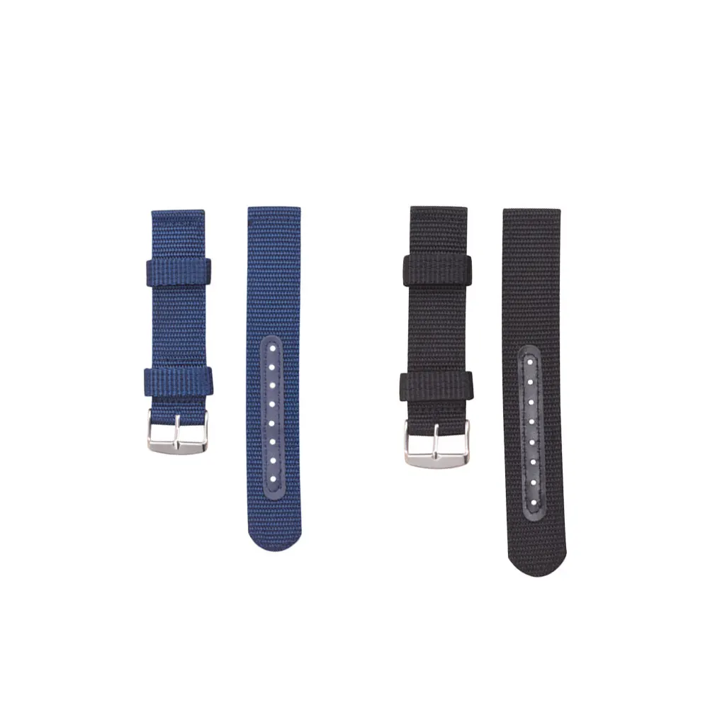 

2 PCS Band Nylon Strap Watch Bands for Men Watchband Intelligent Black Wristband Man