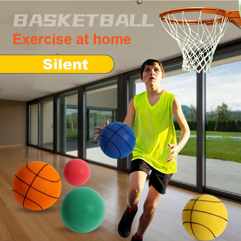 Super Mute Bal Stuiterende Stille Basketbal 24Cm Maat 7 Buitensport Speelgoed Kerstcadeau