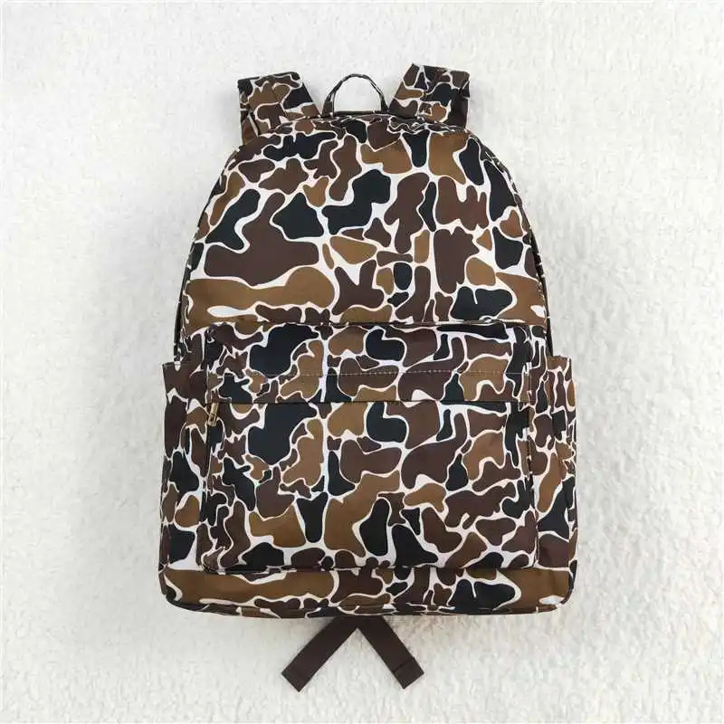 Wholesale hunting western children's boutique travel back to school Sibling Baby Kids Boys Camouflage Backpack Zip Back Bags