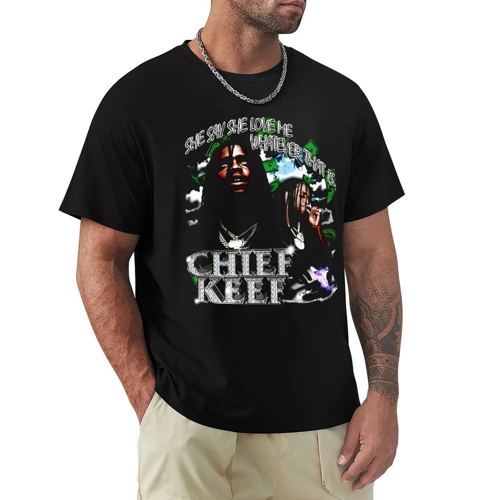 Classic Chief Keef singer T-Shirt Breathable Mesh Panel T-Shirt