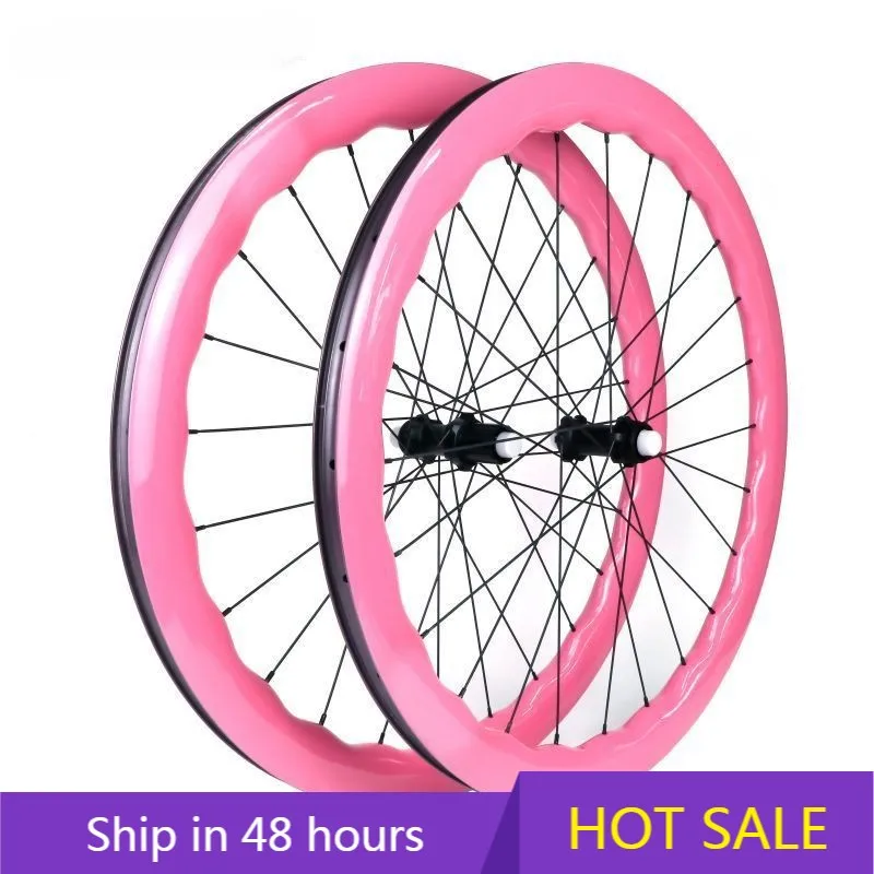 

Высокопроизводительные колеса для шоссейного велосипеда POWER LEAP 700C из углеродного волокна, дисковые тормоза для шоссейного велосипеда, волнистые карбоновые диски