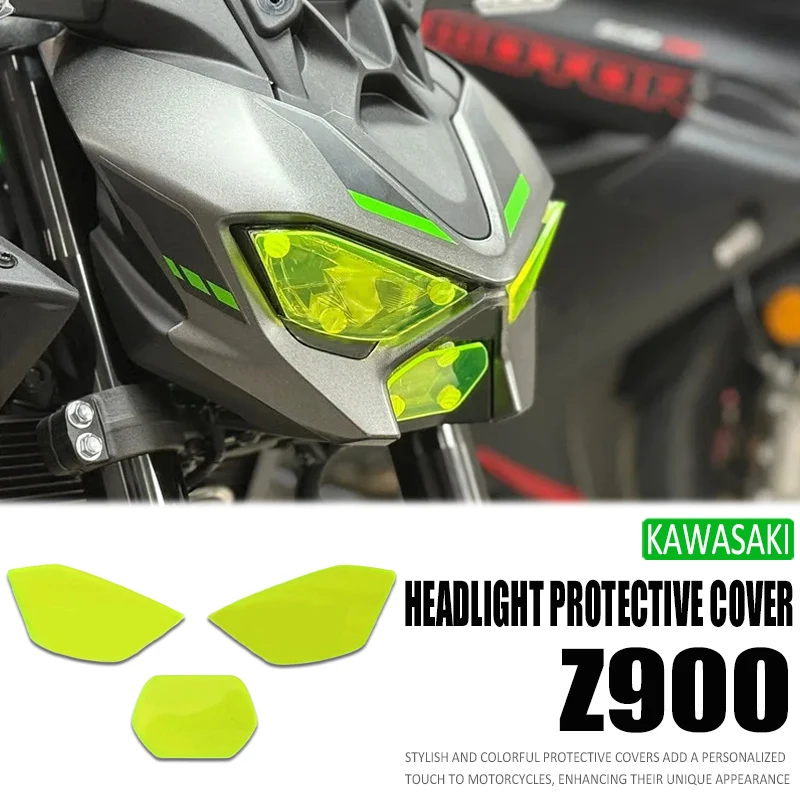 

For Z900 Z 900 Motorcycle Accessorie Acrylic Headlight Guard HeadLight Shield Screen Cover Protector Head Light Lens Cover 2025-