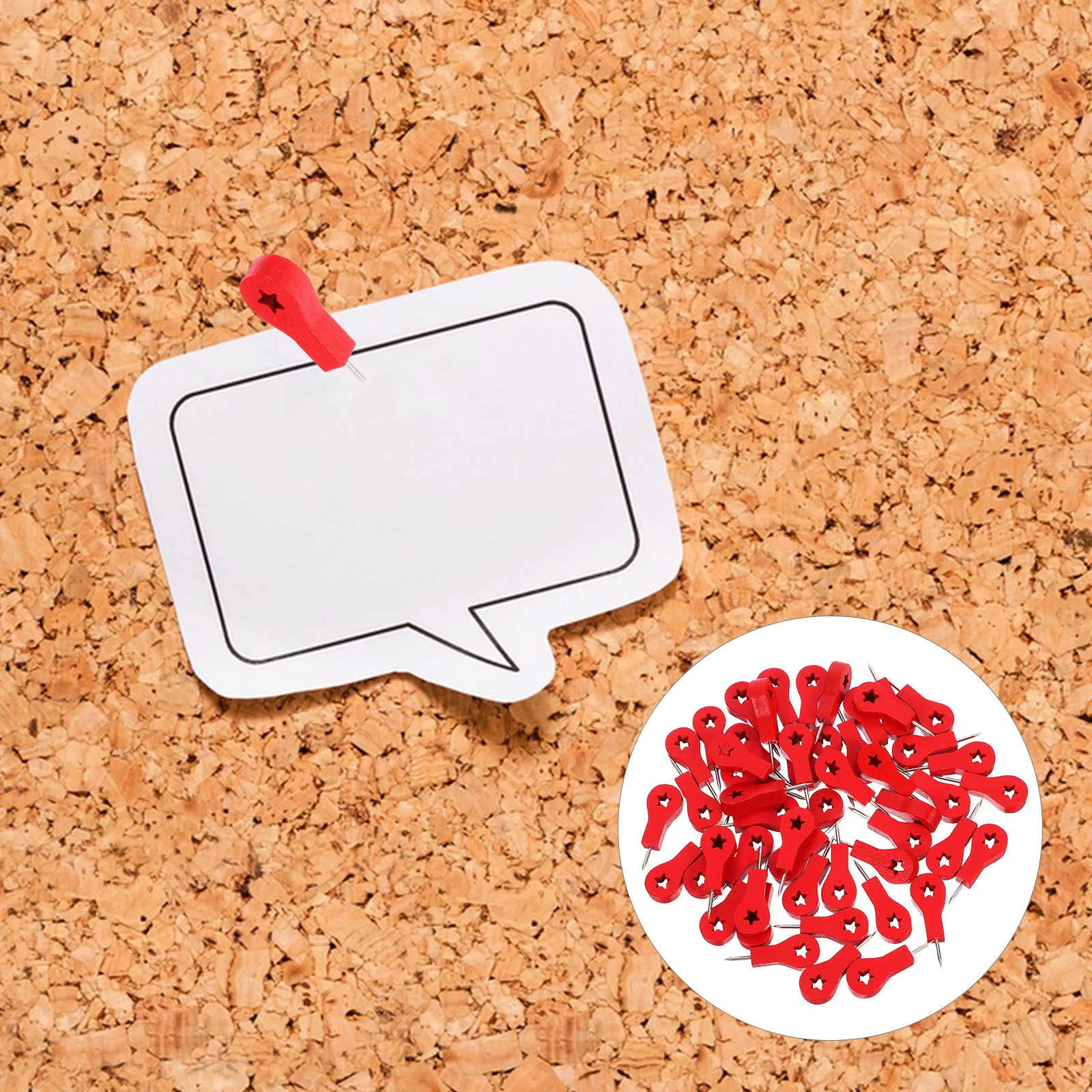 

50Pcs Wooden Arrow Push Pins Rustic Aesthetic Red Thumb Tacks for Message Board Notice Board Wall Display Office School
