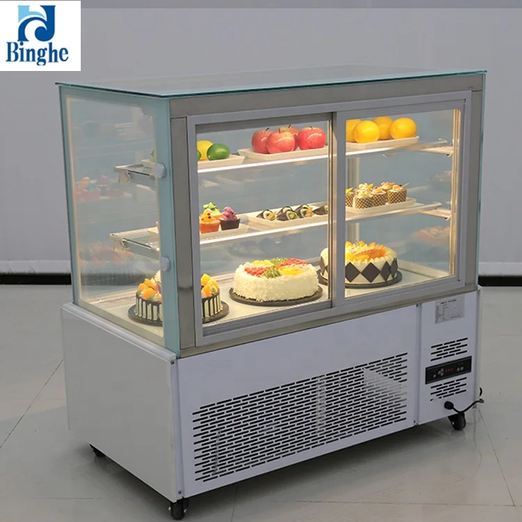 2023 New Cake Cafe Bakery Refrigerated Fresh Fruit Cake Display Cabinet Refrigeration Equipment