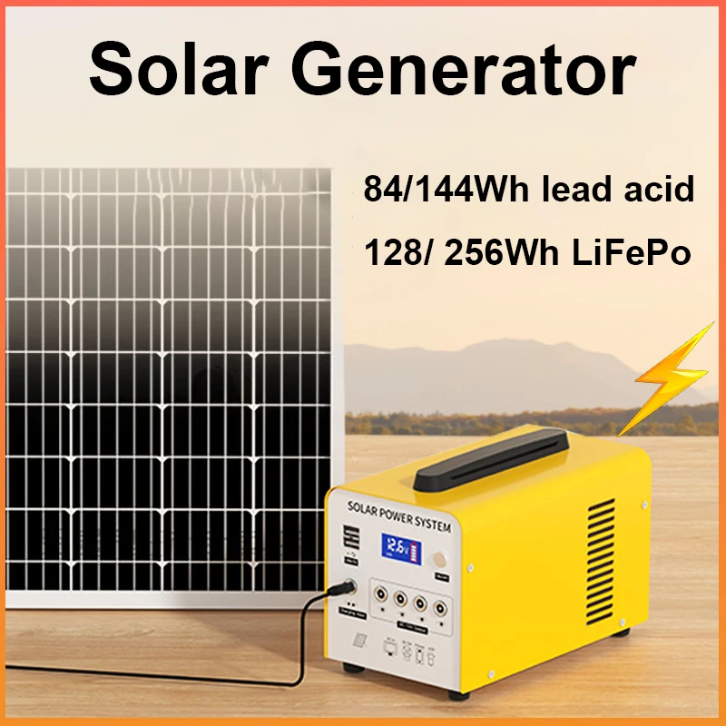 Imagem -03 - Estação de Energia Solar Portátil ao ar Livre dc Usb Mobile Power Supply Gerador Solar Armazenamento de Energia de Alta Potência 84wh 128wh 142 wh