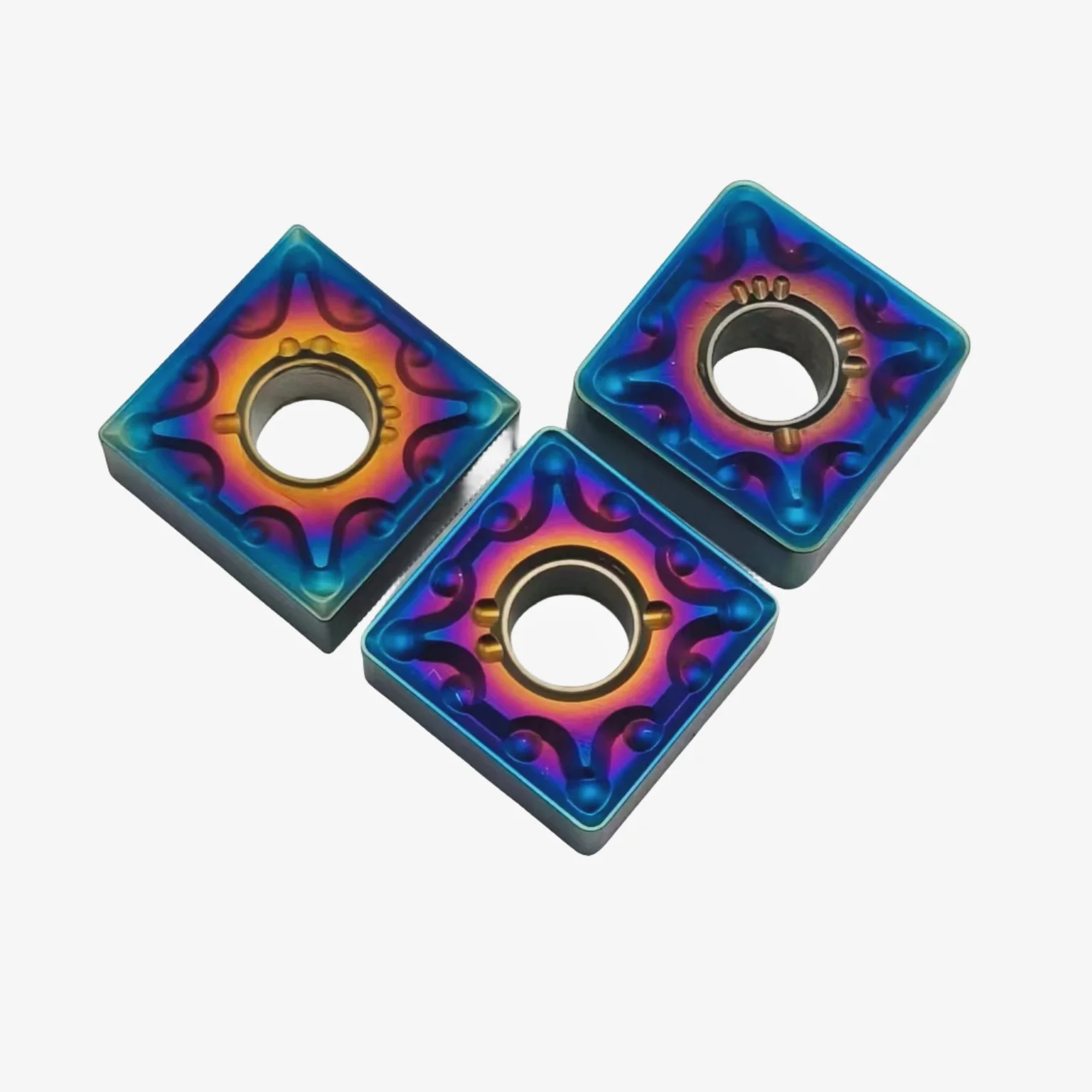 Inserção de carboneto azul nano, torneamento cilíndrico metálico, Ferramenta de torno CNC, Corte SNMG, SNMG120404 SNMG120408 SNMG120412 MA KT7030