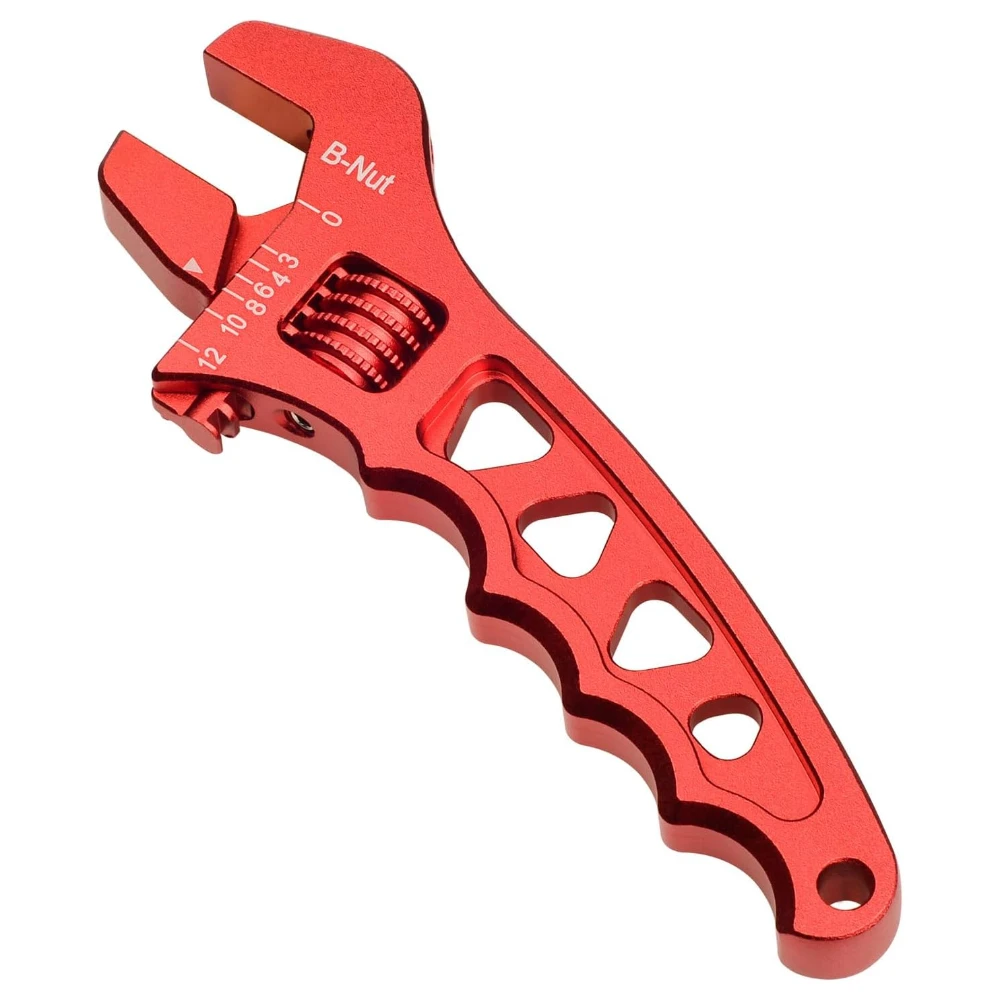 

Регулируемый регулируемый гаечный ключ 3AN-12AN, легкий вес для шлангового фитинга, алюминиевый красный