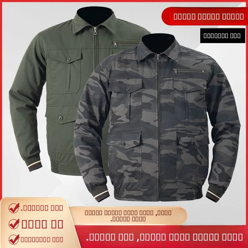 Summer Air Conditioning Workwear Men's Camouflage Long Sve Sweat Absorbent Cooling Construction Welding Workers orm