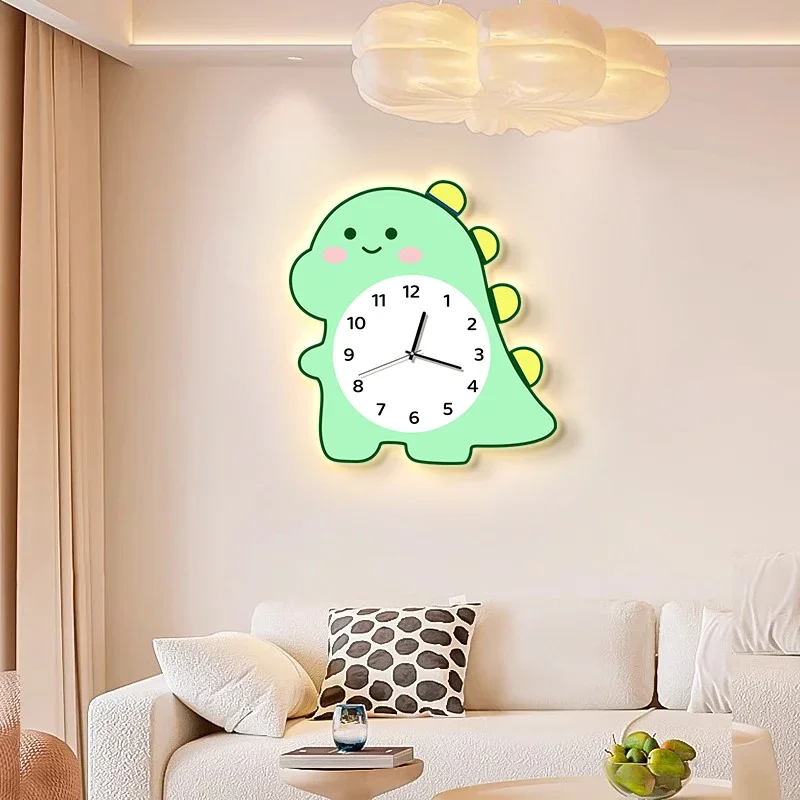 Cartoon Simple Wall Clocks Aesthetic Silent Design Interior Art Mural Wall Watch Digital Reloj De Pared Living Room Decoration