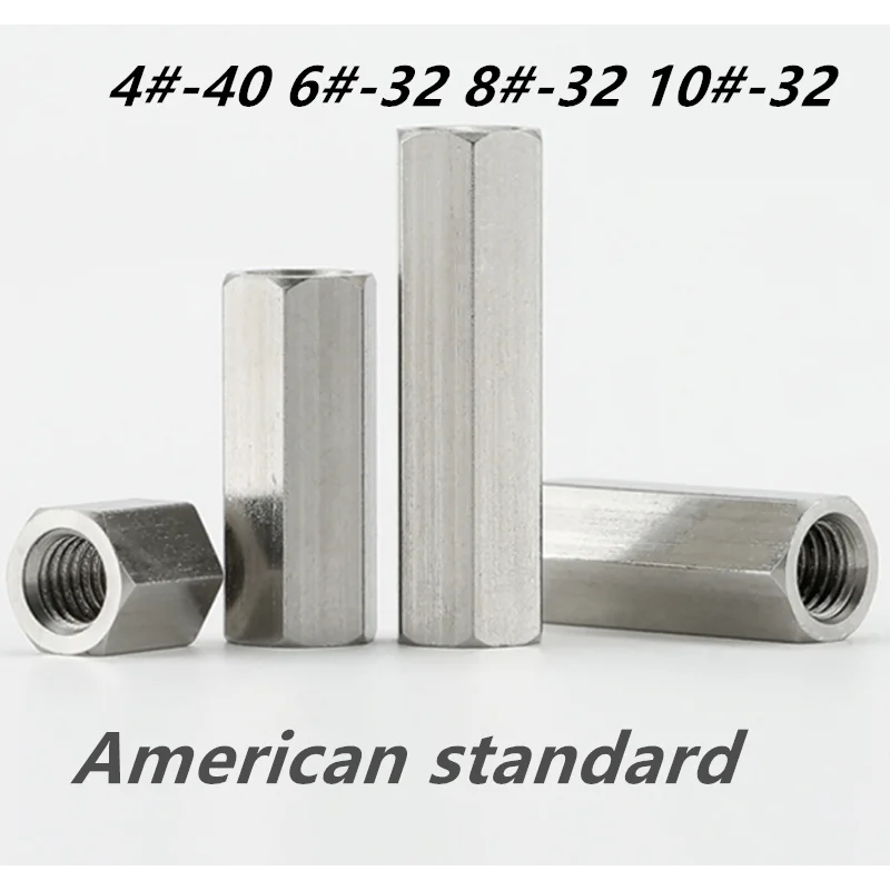 

4#-40 6#-32 8#-32 10#-32 American standard SUS304 hex socket spacer board stud male to female standoff screw hexagon spacer1261