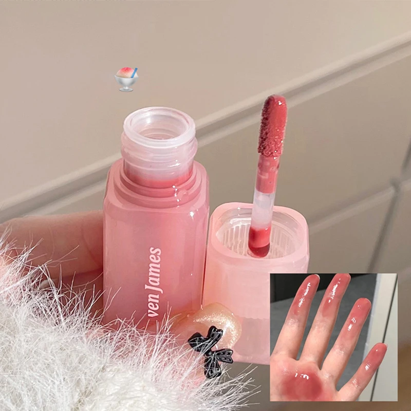 Neue Saft Gelee Spiegel Lippen glasur koreanische feuchtigkeit spendende Dudu Lip gloss nackt dauerhafte wasserdichte Lip gloss Lip Make-up Kosmetik