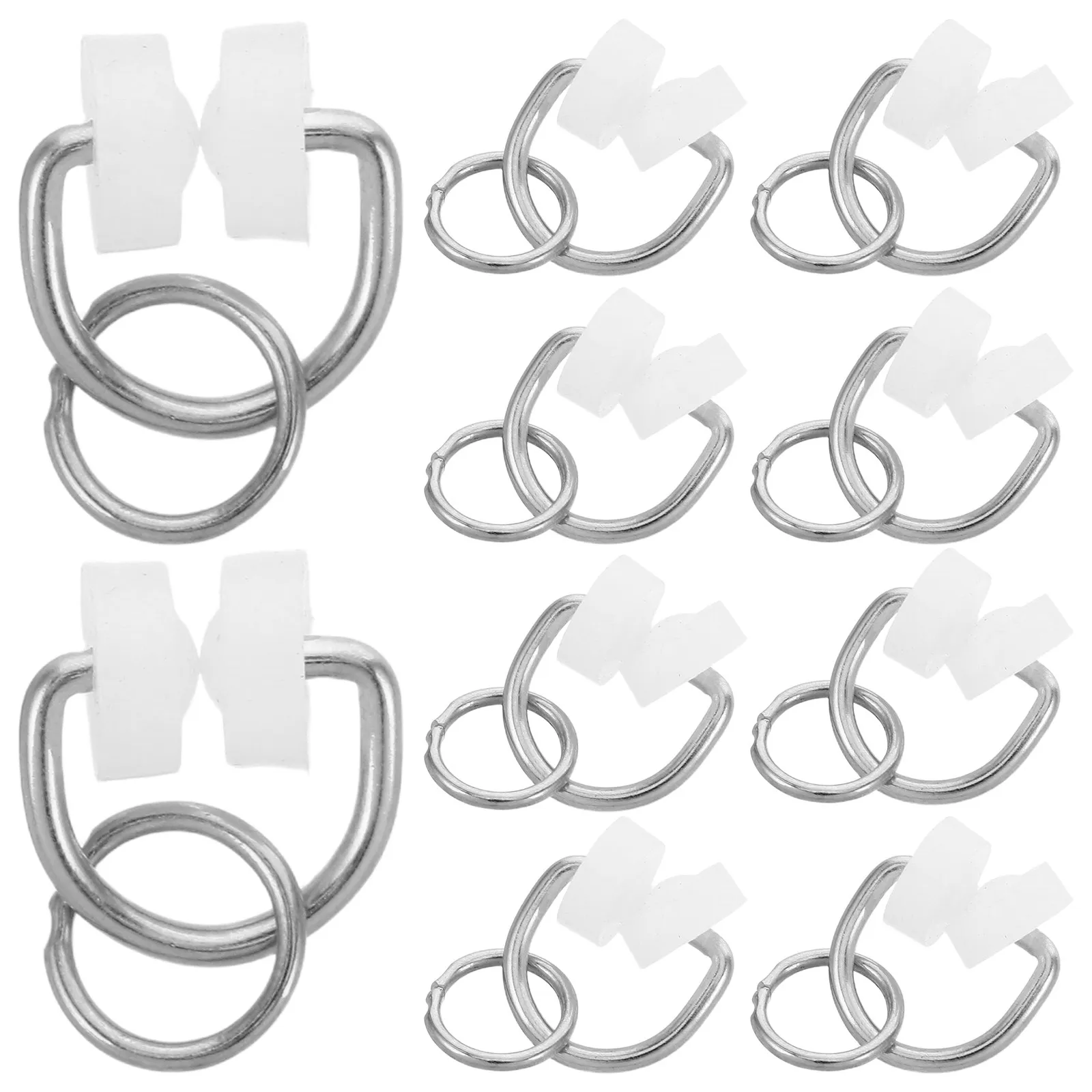 50 Pcs Caravan Accessories Curtain Runners Glider Track Gliders Wheel Rail Hooks Slider Fitting Rollers Mute Rail Sliding Glider