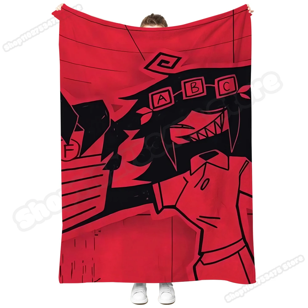 Fundamental Paper Education Anime Printed Blanket Cartoon Cute Bedding Creative Fashion Home Textiles Blankets Room Decor Gifts