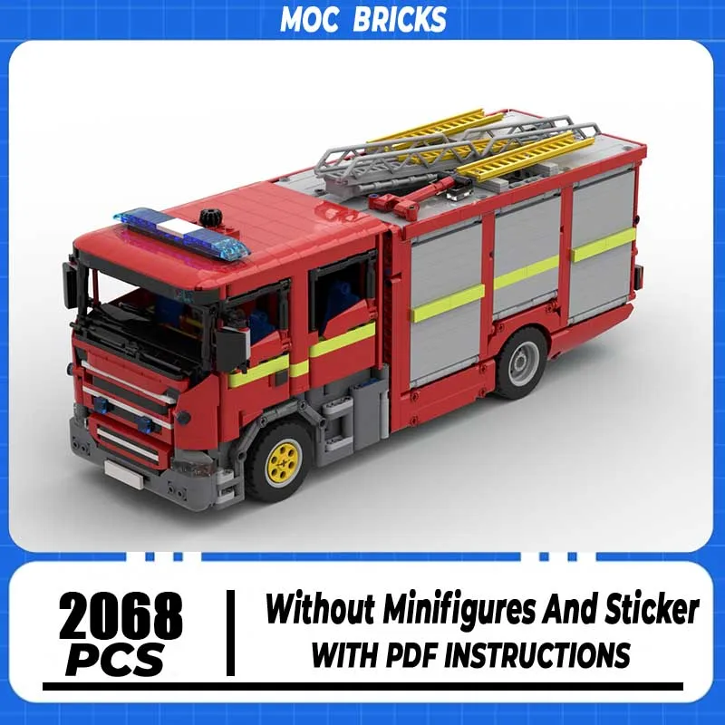 

Модульный конструктор-модель пожарной машины MOC 2016 P280: Технологичный подарок, набор для самостоятельной сборки, игрушка