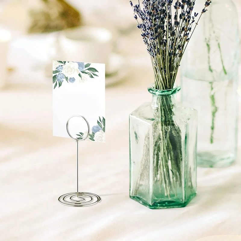 40 Pcs Table Number Holders Place Card Holder, Name Cards Picture Holders For Wedding, Anniversary Party, Birthday Party