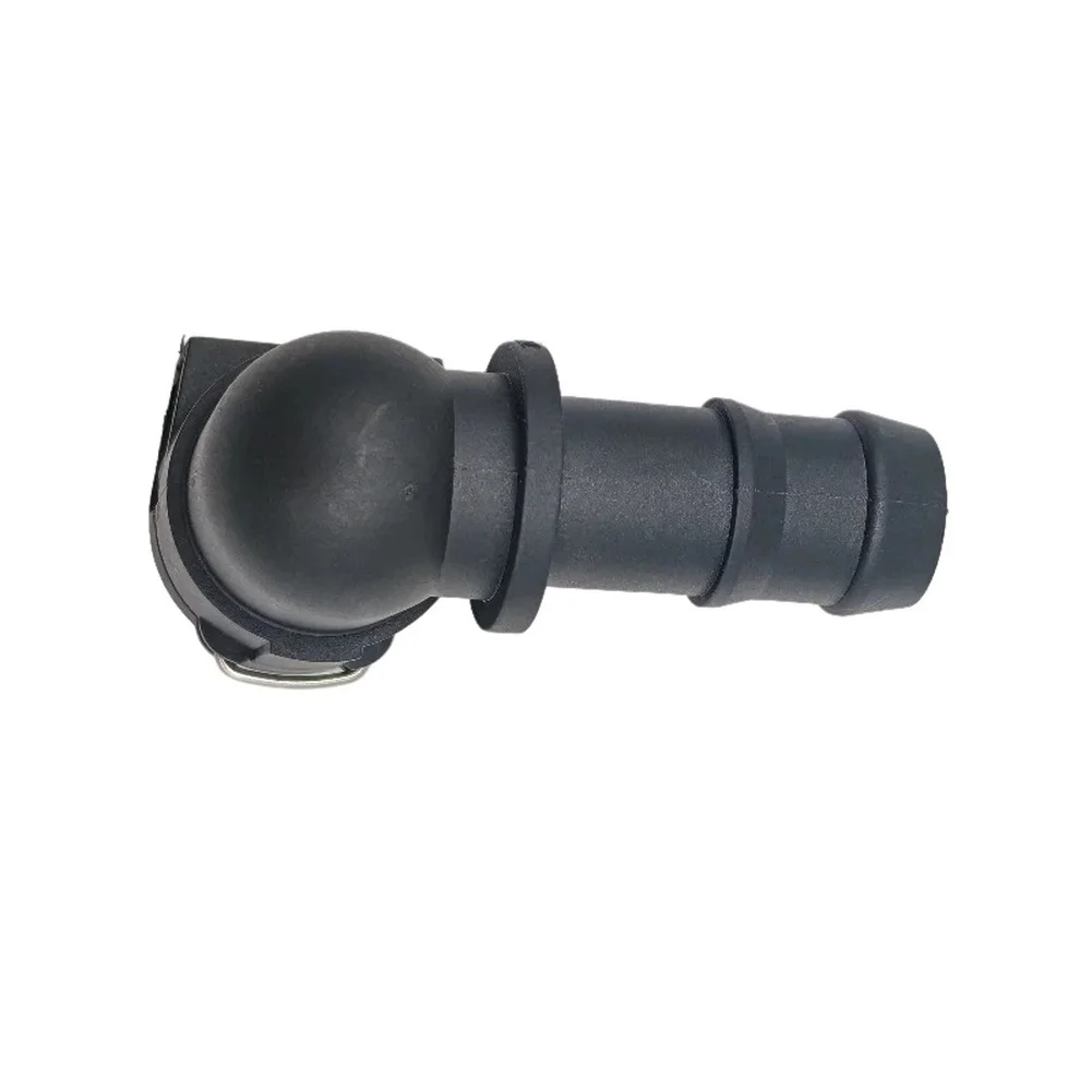 Plastic 15.82mm Connector for BMW Heat Dissipation System with Snap Spring and 90 Degree Bend for Tight Space Use