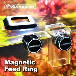 VASTOCEAN Acrylic Suction Cup Feeding Ring Strong Magnetic Feeding Ring Acrylic Fish Tank Feeding Ring Feeder